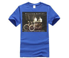 Load image into Gallery viewer, William Harley &amp; Arthur Davidson on Their Motorcycles, T-Shirt, All Sizes NWT Mens 2019 fashion Brand T Shirt O-Neck 100%cotton
