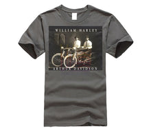 Load image into Gallery viewer, William Harley &amp; Arthur Davidson on Their Motorcycles, T-Shirt, All Sizes NWT Mens 2019 fashion Brand T Shirt O-Neck 100%cotton
