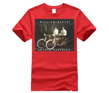 Load image into Gallery viewer, William Harley &amp; Arthur Davidson on Their Motorcycles, T-Shirt, All Sizes NWT Mens 2019 fashion Brand T Shirt O-Neck 100%cotton
