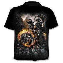 Load image into Gallery viewer, 2020 nouveau Design t-shirt hommes/femmes en métal lourd faucheuse crâne 3D imprimé t-shirts décontracté Harajuku style t-shirt haut
